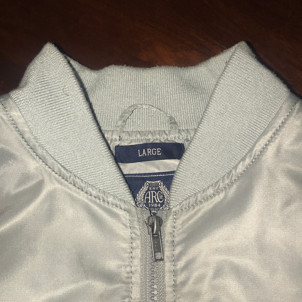 American Rag Silver Bomber jacket